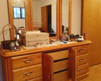 Full low dresser with mirror