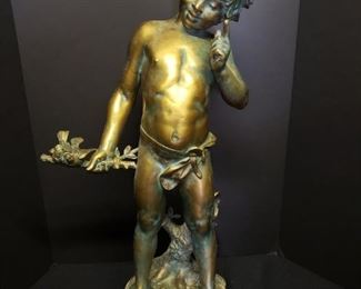 Bronze Boy Statue Auguste Moreau https://ctbids.com/#!/description/share/171880