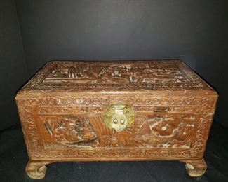 Hand Carved Chest of Wealth https://ctbids.com/#!/description/share/171913