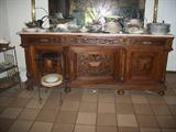 Very old marble top server