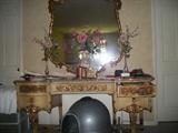 Large wall mirror & French style vanity
