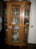 Bow front china cabinet