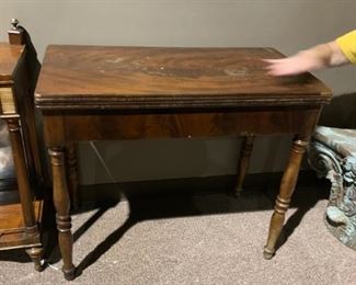 #9		Game Table (as is top and sides)   33x16.5-33x29	 $75.00 
