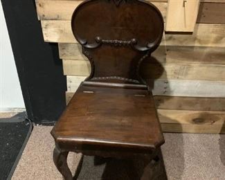 #21		Antique Chair w/lift up seat 	 $200.00 
