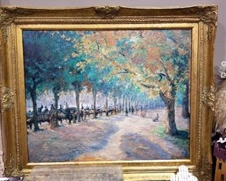 #104		Hyde park London 1890 Camille Pissarro Artist Enhanced #4/175	 $100.00 
