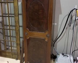 #112		Antique Cabinet with door "as is" 26x18.5x72	 $75.00 
