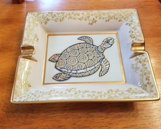 #143 		HERMES - Paris  turtle Change Tray / Ashtray	 $350.00 
