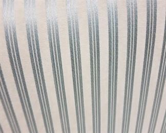 #123 Antique white settee with blue stripes (2) $120 each 43"