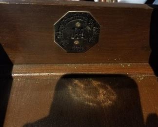 #138 Antique claw foot Tobey Furniture company cabinet as is 54x58x24 $150.00 
