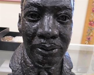 Dr. Martin Luther King chalk bust.....Signed