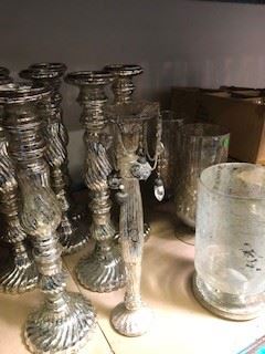 Candlesticks, votives.