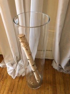 Oversized hurricanes. Birch branches.