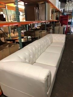 Leather sectional.