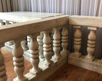 Balustrade walls.