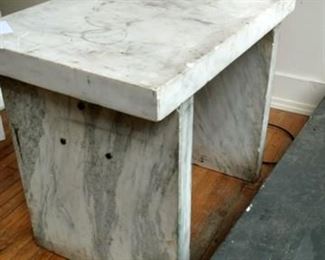 A Set of Marble Slab Plinths