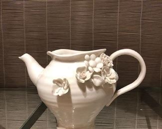 Teapots and serving vessels.