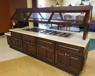 Salad bar refrigerated table