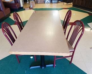 Table and 4 chairs