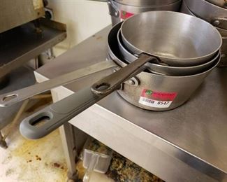 (3) cooking pots