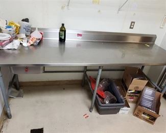 96x30 stainless steel table