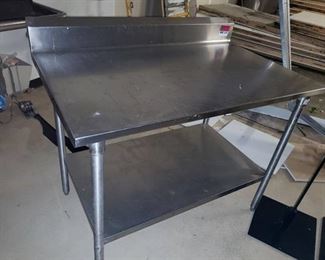 All stainless steel 48  x 30  table