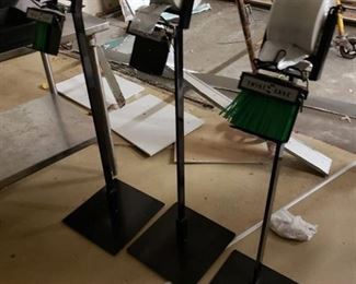 (3) bag stands