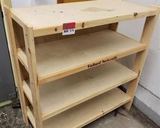 Wooden storage rack