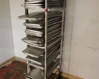 Rack with meat trays