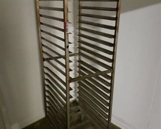 stainless sheet pan rack