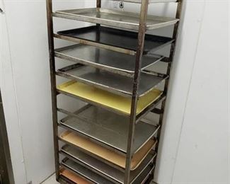 stainless sheet pan rack
