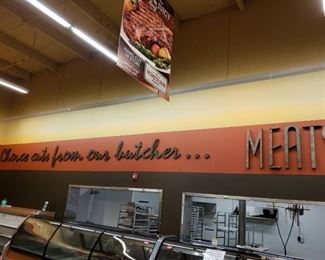 Choice cuts from our butcher... Meats sign
