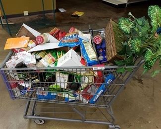 Shopping carts with contents