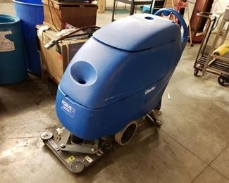Clarke floor scrubber with charger