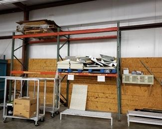 2 sections of pallet racking