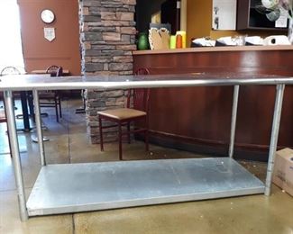 Stainless Steel Work Table with 1 Shelf 72x30x34