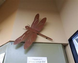 Decorative Copper Dragonfly