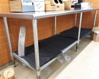 Stainless Steel Work Table 96x30x35