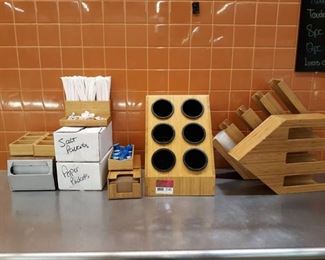 Wood Dispensers, Trays and More