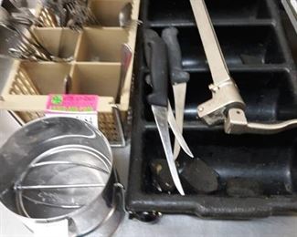 Silverware Caddy and Dishwasher Can Opener, Knives, Sifter