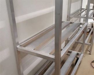 Aluminum Dunnage Rack on Casters 24x48x59