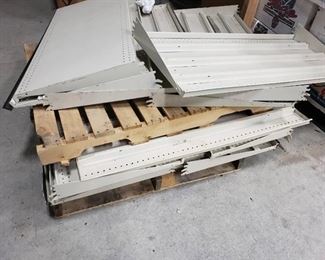 8+ pallets of Lozier store shelving