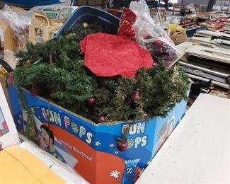 Gaylord of Christmas decor