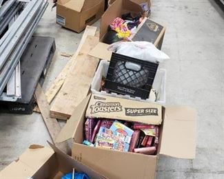 6 boxes of holiday/party decorations