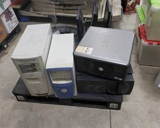 Pallet lot of computers and accessories