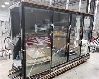 4 glass door reach in