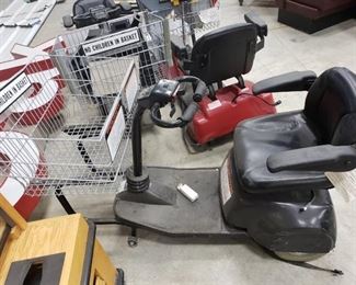 Battery operated shopping cart