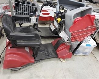 Battery operated shopping cart