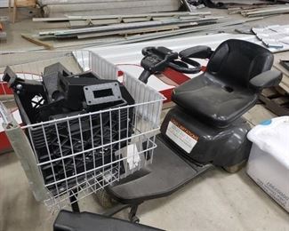 Battery operated shopping cart