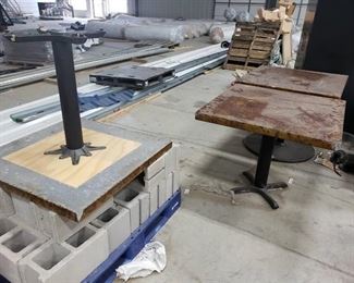 (3) restaurant tables