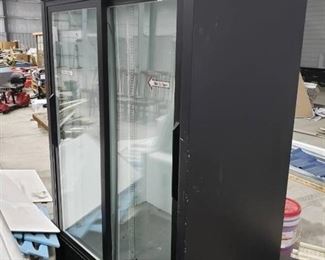 True glass sliding 2 door cooler